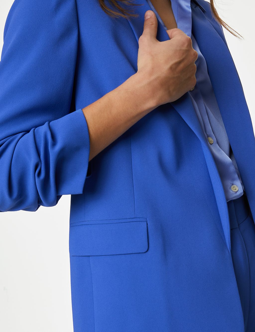 Ruched Sleeve Blazer 4 of 6