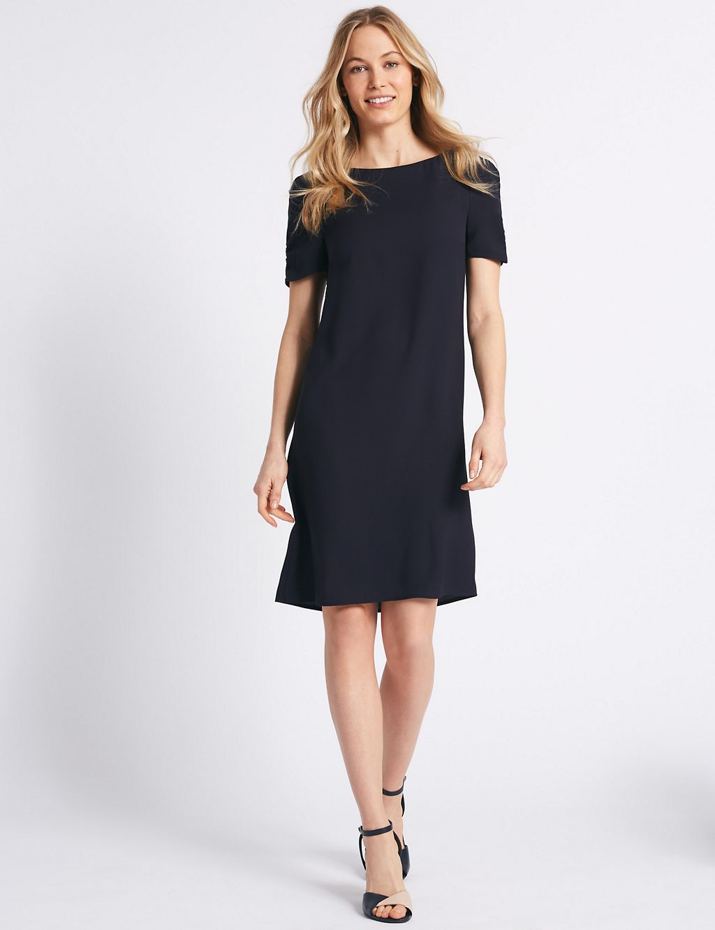 Ruched Sleeve Tunic Dress 3 of 5