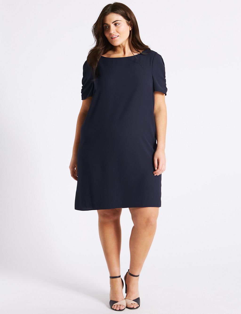 Ruched Sleeve Tunic Dress 2 of 5