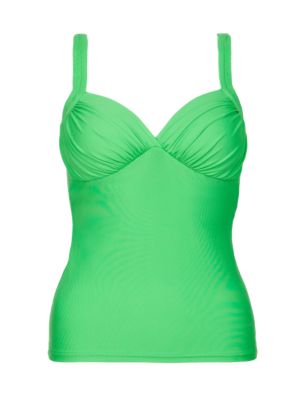 Ruched Tankini Top Image 2 of 5