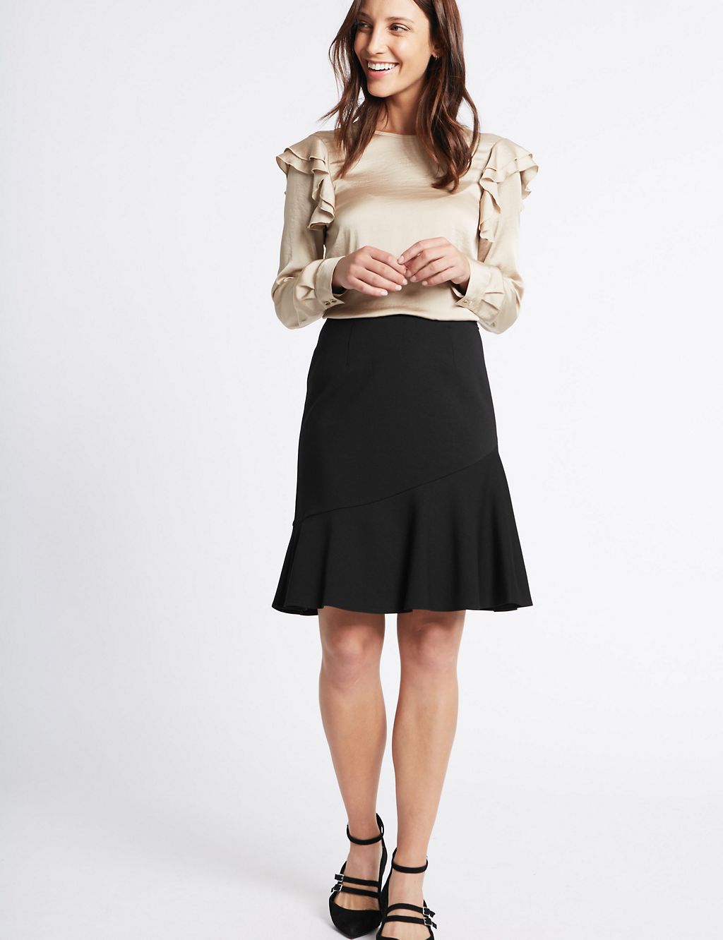 Ruffle A-Line Mini Skirt 2 of 5