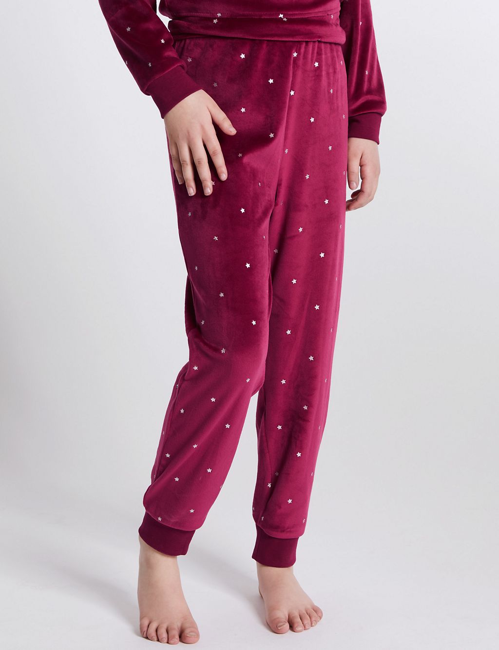 Ruffle Velour Pyjamas (3-16 Years) 4 of 4