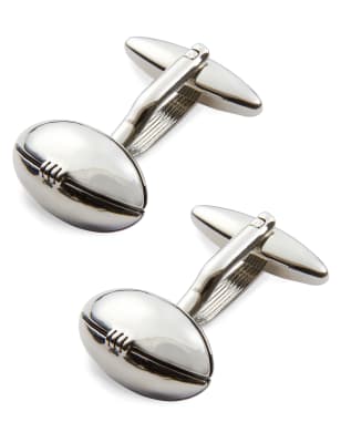 Rugby Ball Cufflinks M&S Collection M&S