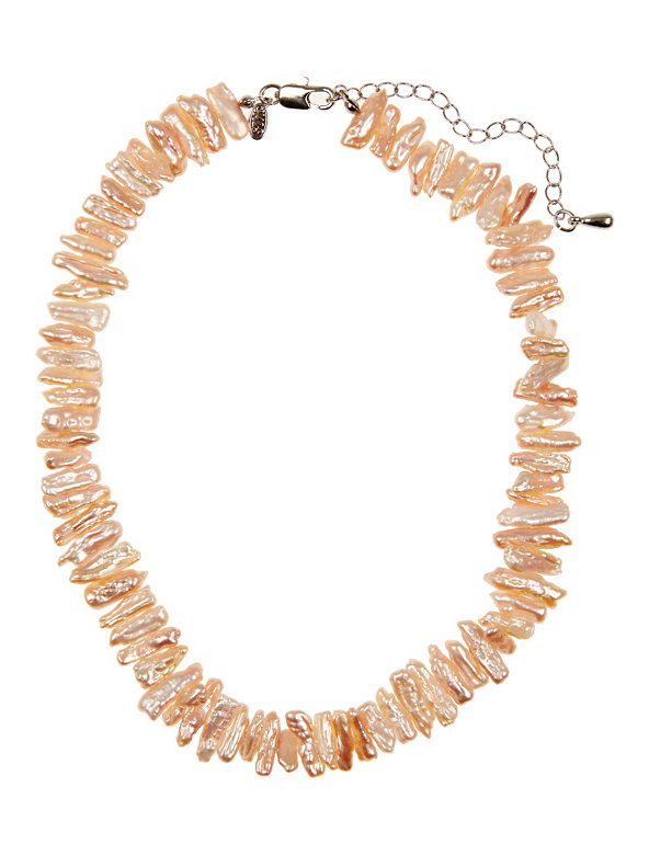Rustic Fresh Water Pearl Necklace Image 1 of 2