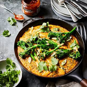 Spicy Tenderstem® broccoli omelette