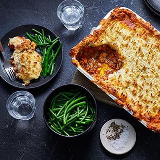 Lentil and mushroom shepherd’s pie