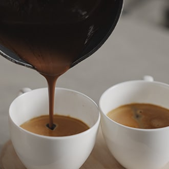Chocolate hazelnut crème coffee