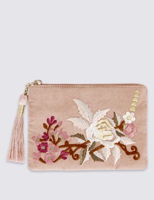 Embroidered Coin Purse | M&S Collection | M&S