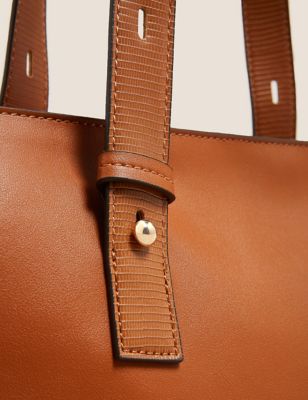 Leather tote