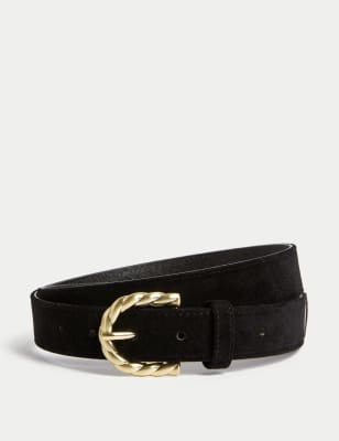 

Womens M&S Collection Velvet Jeans Belt - Black, Black