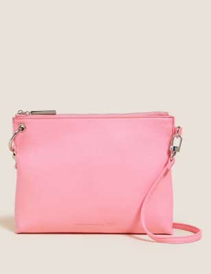 

Womens M&S Collection Faux Leather Cross Body Bag - Petal Pink, Petal Pink