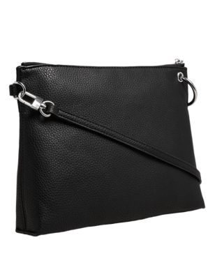 Womens M&S Collection Faux Leather Cross Body Bag - Black