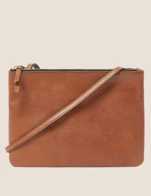 marks and spencer tan leather bag