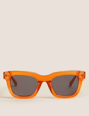 Womens M&S Collection Square Preppy Sunglasses - Tangerine, Tangerine