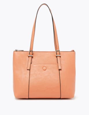 marks and spencer tan leather bag