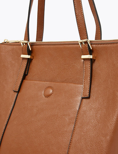 Buckle Detail Tote Bag