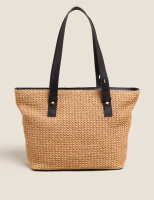 Marks and 2025 spencer straw bag