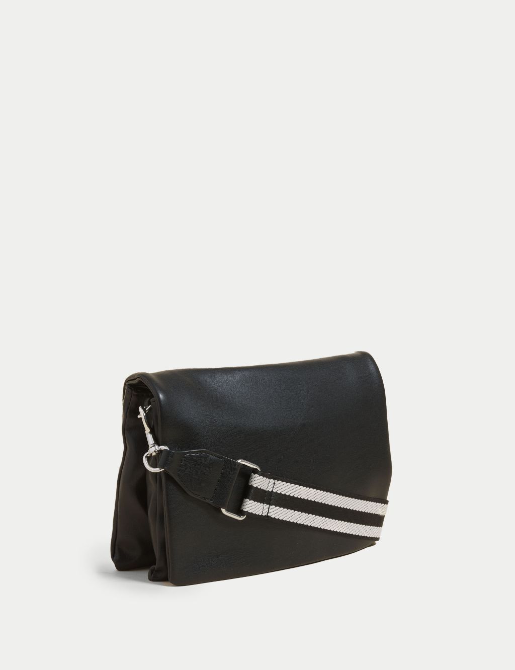 Faux Leather Messenger Cross Body Bag image 1
