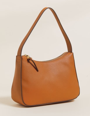 Faux leather hot sale satchel bag