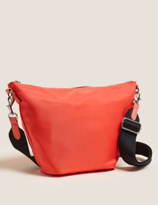 

Womens M&S Collection Nylon Sling Cross Body Bag - Bright Coral, Bright Coral