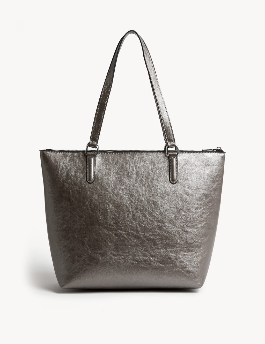Faux Leather Croc Effect Tote Bag image 1
