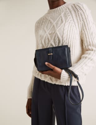 m&s navy handbags