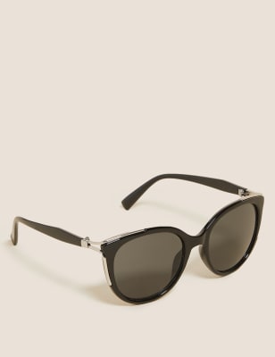 

Womens M&S Collection Cat Eye Sunglasses - Black, Black
