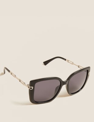 

Womens M&S Collection Extra große Sonnenbrille - Schwarz Melange, Schwarz Melange