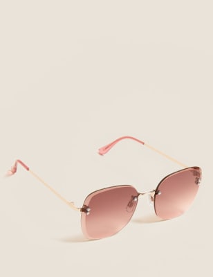 

Womens M&S Collection Rimless Sunglasses - Pink, Pink