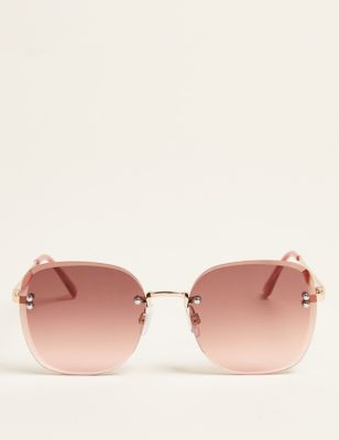 Womens M&S Collection Rimless Sunglasses - Pink, Pink
