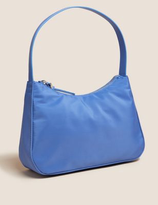 Womens M&S Collection Nylon Shoulder Bag - Fresh Blue, Fresh Blue