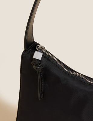 

Womens M&S Collection Nylon Shoulder Bag - Black, Black