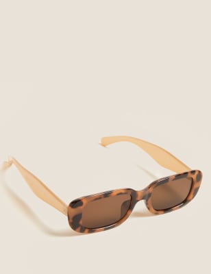 

Womens M&S Collection Rechteckige Sonnenbrille - Braun, Braun