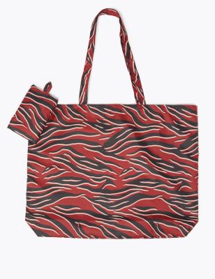 animal print shopper bag