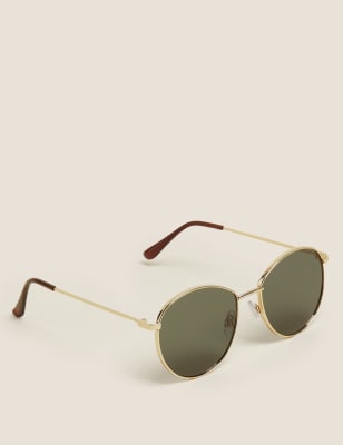 

Womens M&S Collection Metal Round Sunglasses - Gold Mix, Gold Mix