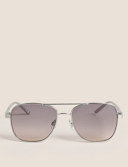 Angular Aviator Sunglasses