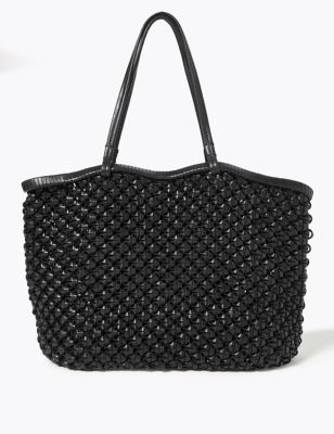 Leather Woven Tote Bag | M&S Collection | M&S