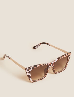 

Womens M&S Collection Angular Cat Eye Sunglasses - White Mix, White Mix