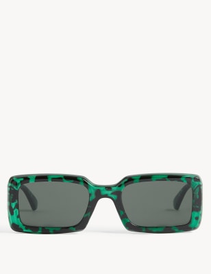 

Womens M&S Collection Bevelled Square Sunglasses - Green Mix, Green Mix