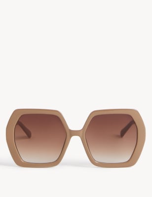 

Womens M&S Collection Angular Oversized Sunglasses - Sand, Sand