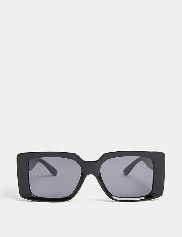 Prostokątne, masywne okulary przeciwsłoneczne - PL