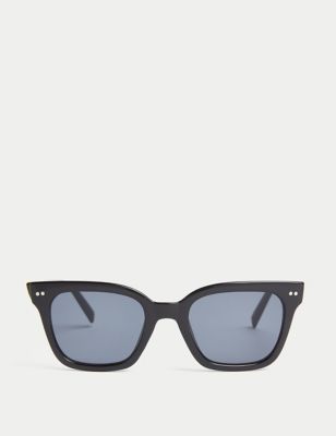 M&S Women's Square Sunglasses - Black, Black,Black Mix