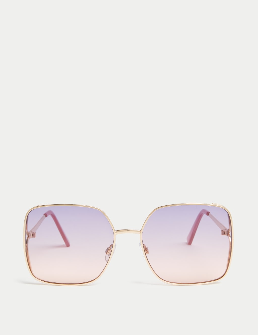 Metal Large Aviator Sunglasses