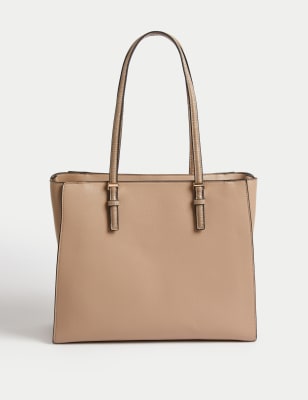 Leather Tote Bag, M&S Collection