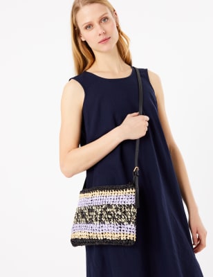 Crossbody-tas van stro