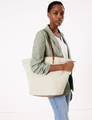 Boodschappentas met metallic effect