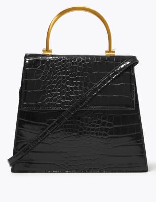 m&s handbags black