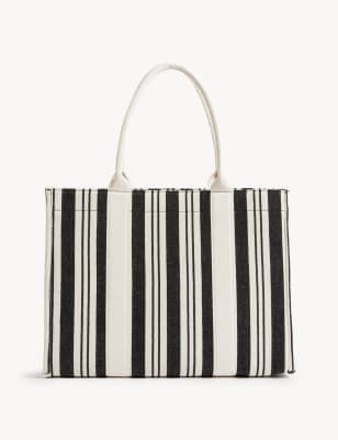 

M&S Collection Bolso tote de lona estampadoWomens - Mezcla De Tonos Crema, Mezcla De Tonos Crema