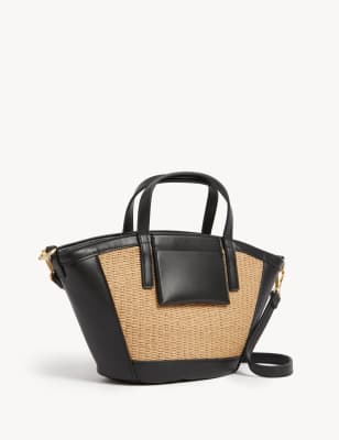 

Womens M&S Collection Straw Grab Tote Bag - Natural, Natural