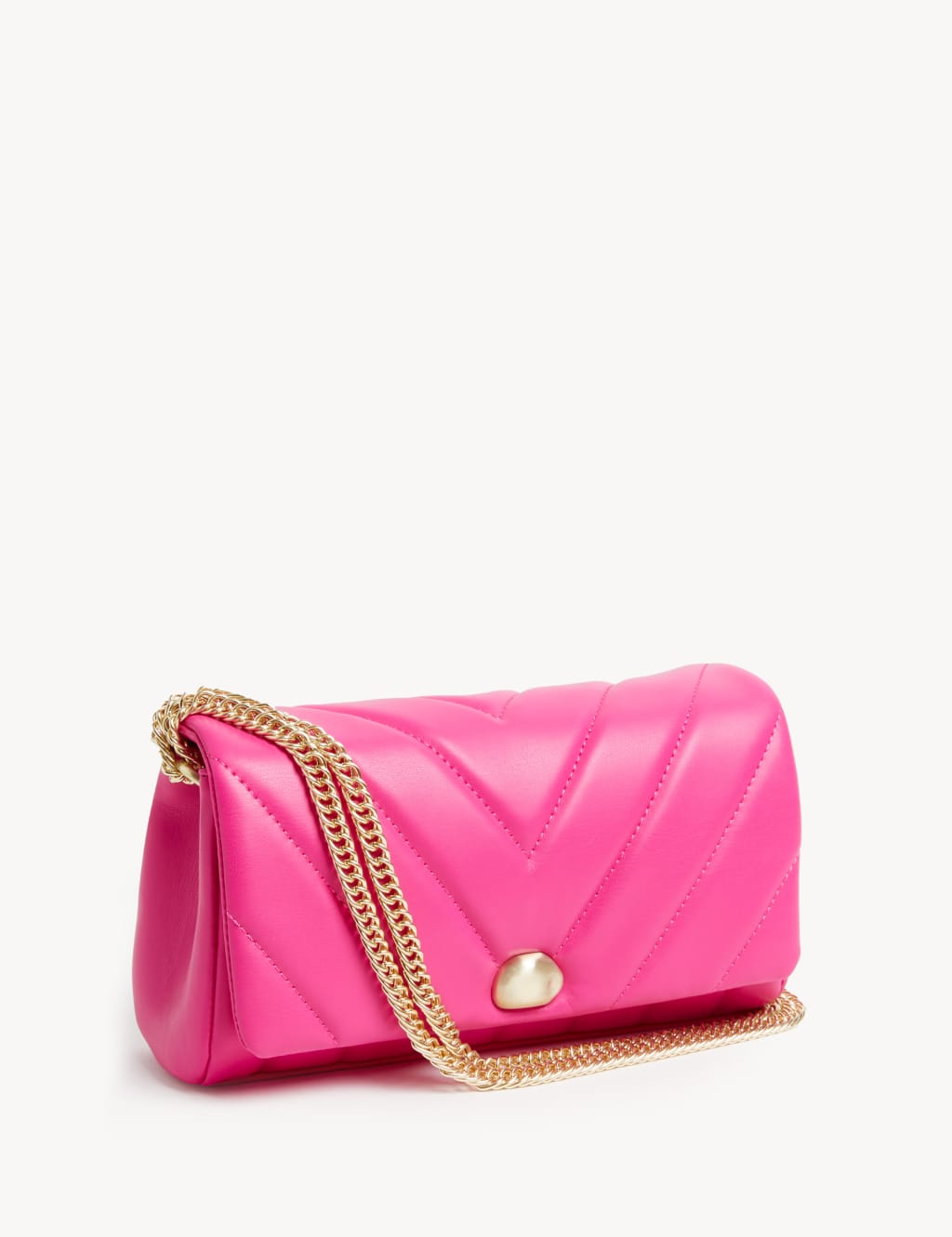 Quilted Chain Strap Shoulder Bag image 1